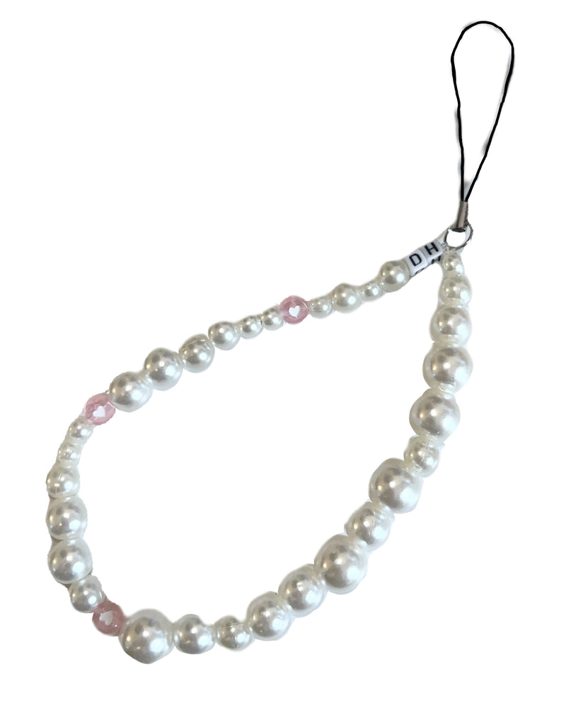 Pearls & Hearts Phone Charm - Delicious Hunnies